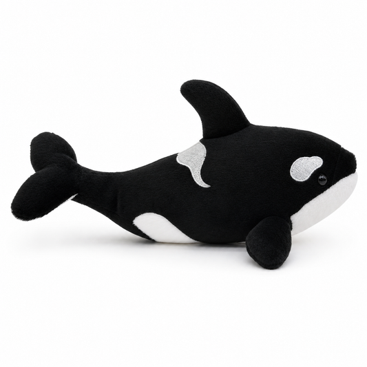Realistic Orca Plush – 11.4-Inch Killer Whale Stuffed Animal