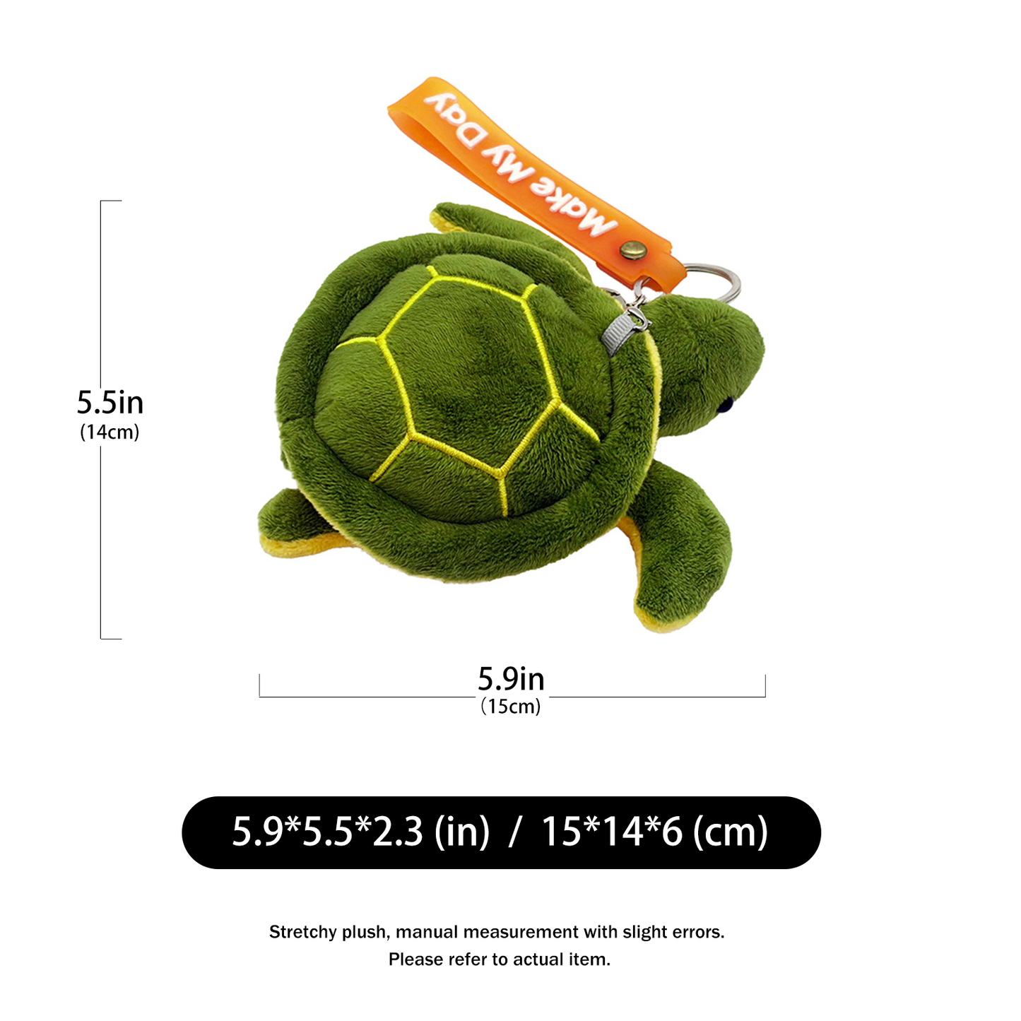 Ocean Toy Series 14cm Ocean Simulation Turtle Pendant
