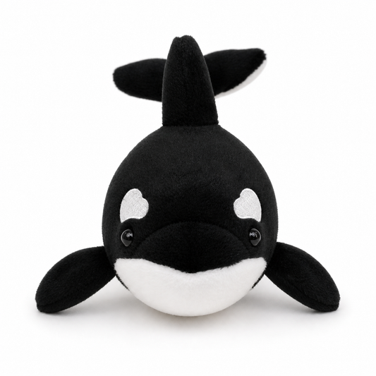 Realistic Orca Plush – 11.4-Inch Killer Whale Stuffed Animal