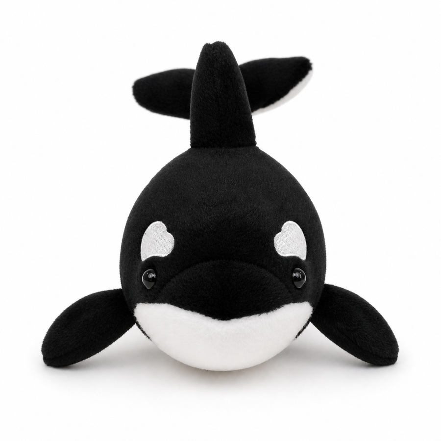 Realistic Orca Plush – 11.4-Inch Killer Whale Stuffed Animal