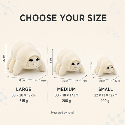 22cm tardigrade water bear plush