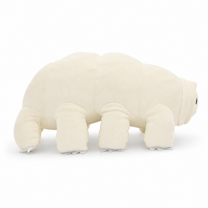 Tardigrade plush side view showing eight soft legs