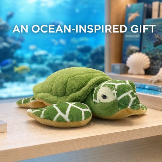 Sea Turtle Plush Toy – Soft Stuffed Turtle Pillow, 25cm & 50cm