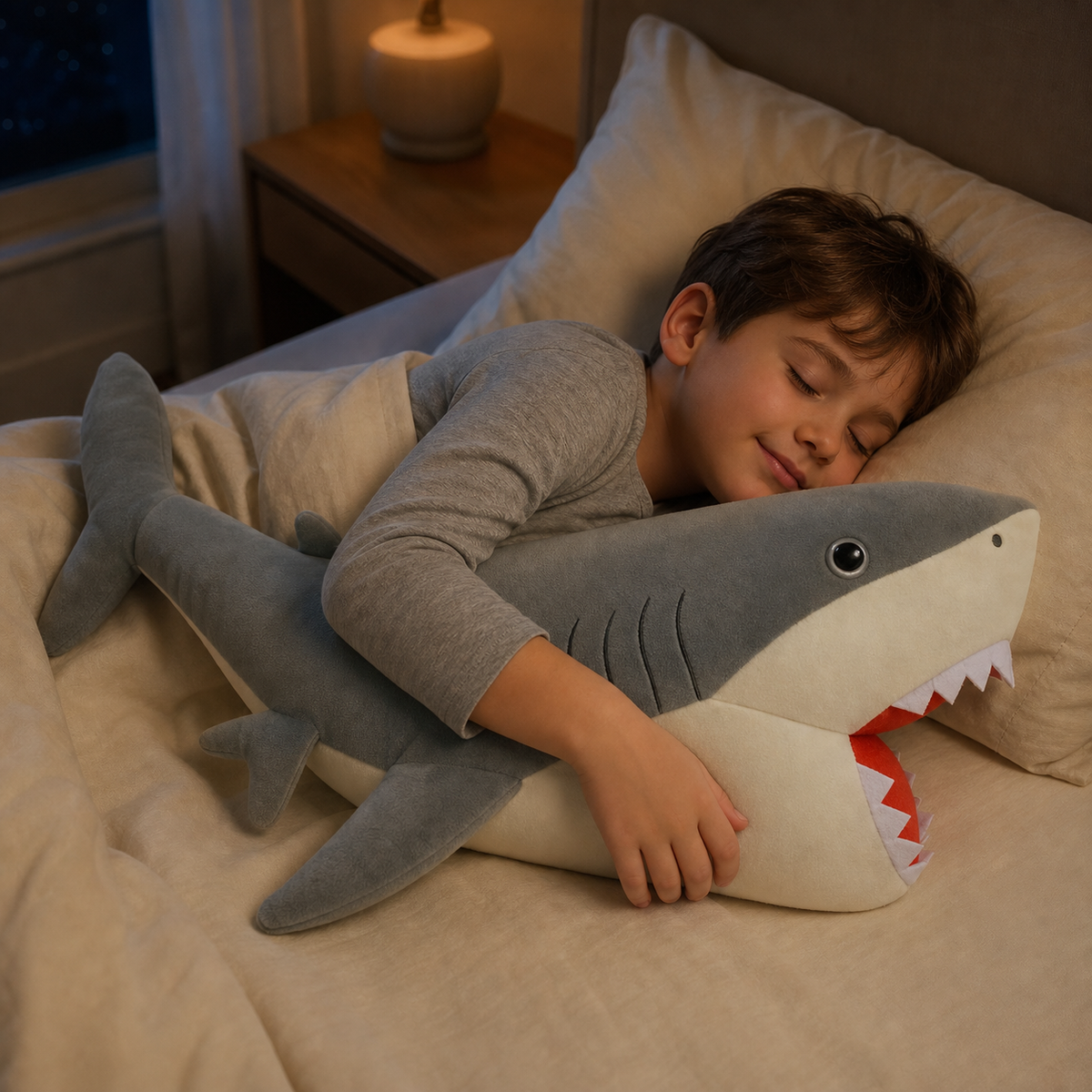 30cm megalodon shark plush toy