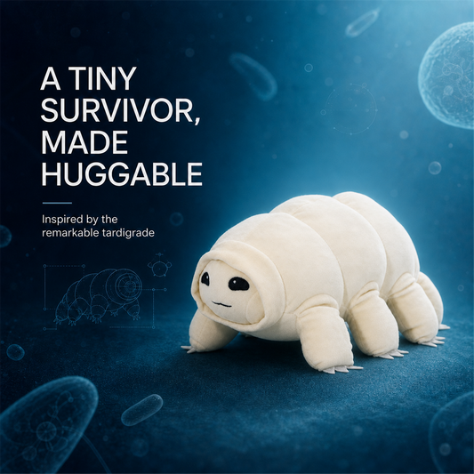 Hzboo Tardigrade Plush Toy – Water Bear Stuffed Animal, 22/30/38cm