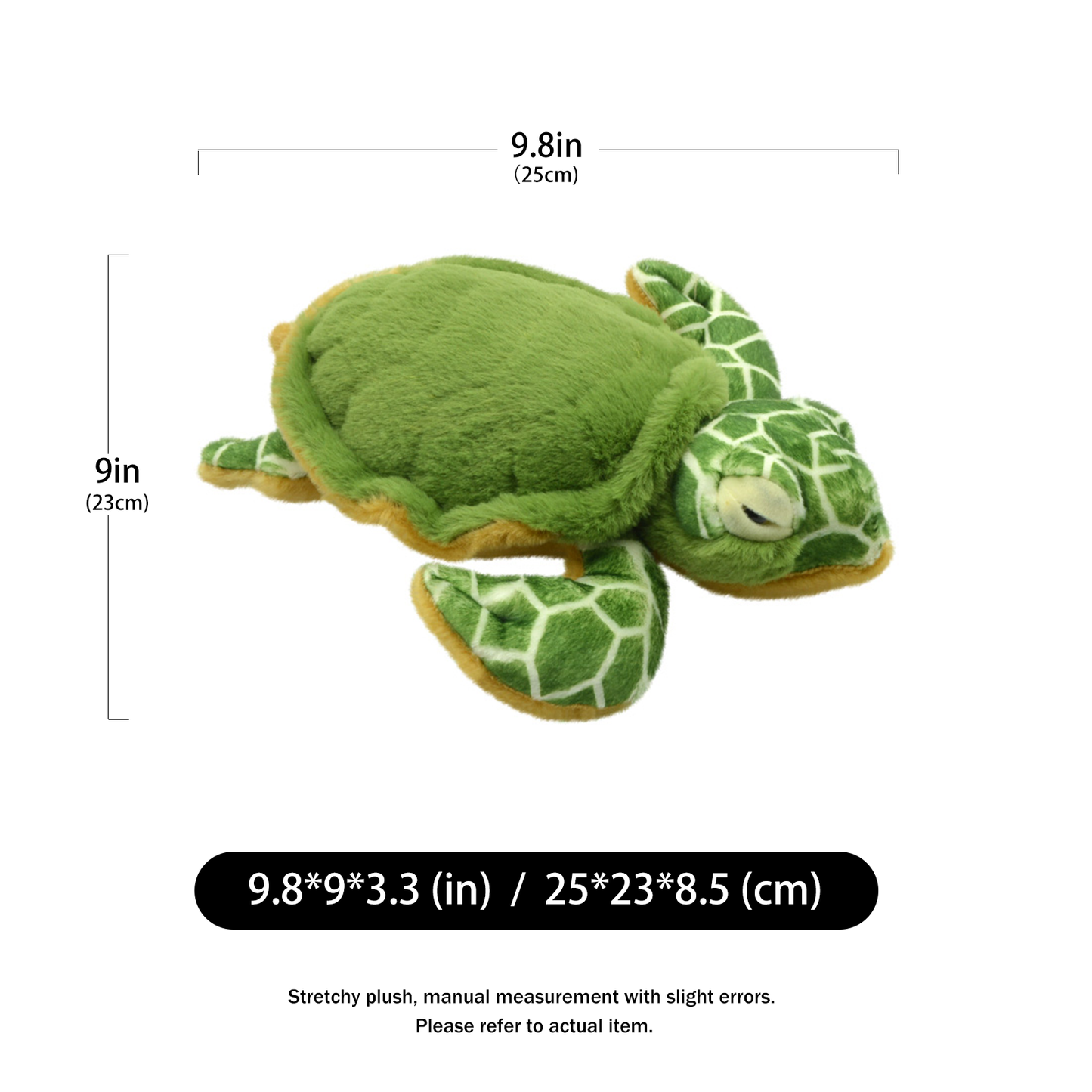 Ocean Series Plush Toy 25cm, a newly awakened sea turtle stuffed plush toy that simulates marine animals