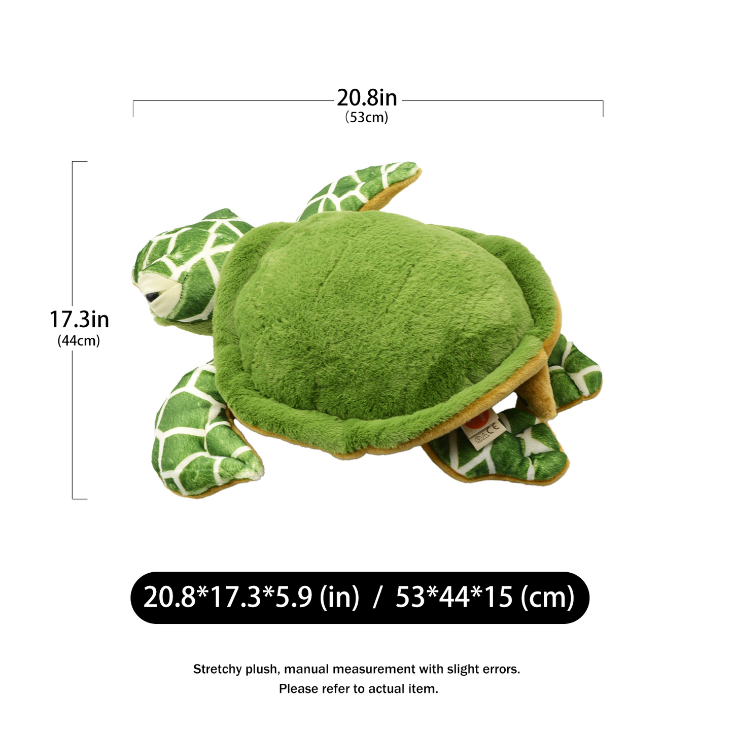 50cm simulated ocean toy filled with soft plush toy to accompany sea turtles