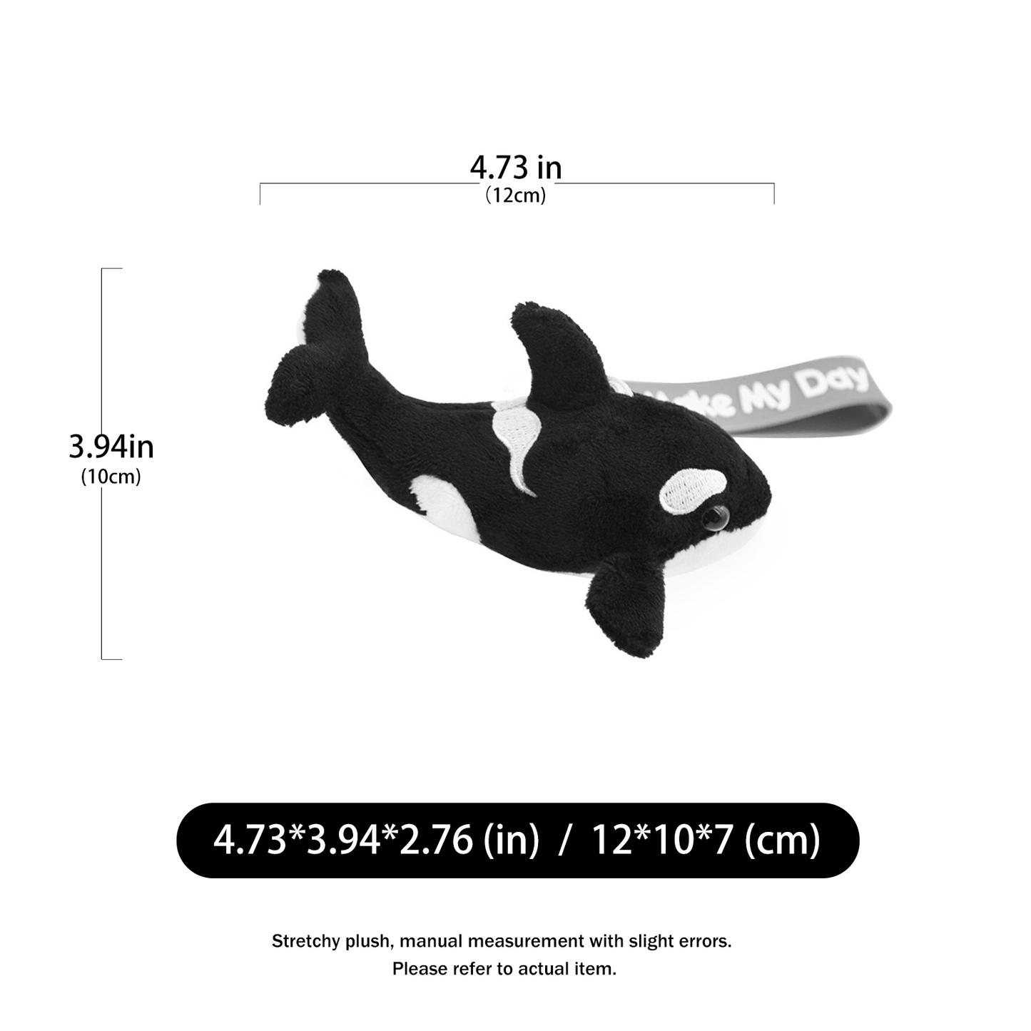 Hzboo mini orca plush keychain - product image 2